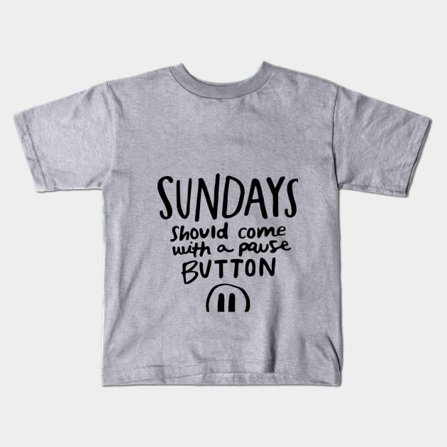 Sundays Kids T-Shirt by olxKAIT